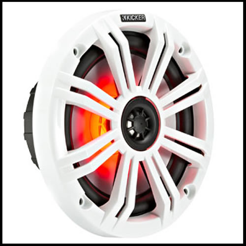 KICKER KM 6.5" 4Ω LED MARINE/POWERSPORTS COAXIAL