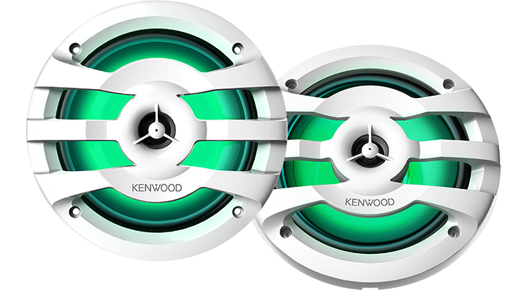 KENWOOD KFC-1673MRWL 6-1/2" 2-way 2 Speakers with Illumination