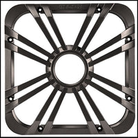 KICKER 10" Square Charcoal LED Grille