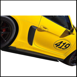 APR Porsche Cayman GT4 Carbon Fiber Side Intakes