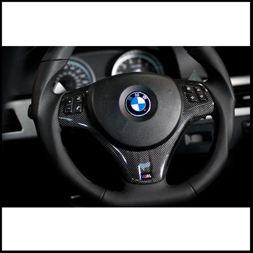 Autotecknic BMW E90-E92-E93 M3 / E82 1M Coupe Carbon Fiber Steering Wheel Trim