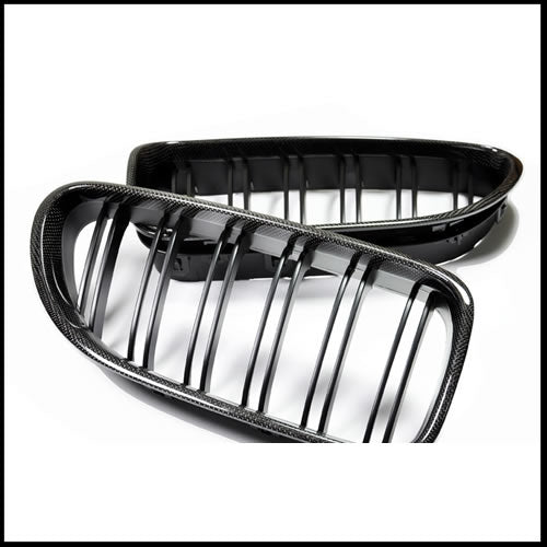 Autotecknic BMW F06 Gran Coupe / F12 Coupe / F13 Cabrio / 6-Series & M6 Dual-Slats Carbon Fiber Front Grilles