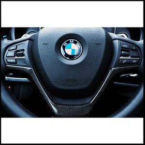 Autotecknic BMW F25 X3 / F26 X4 |/F15 X5 / F16 X6 Carbon Fiber Steering Wheel Trim