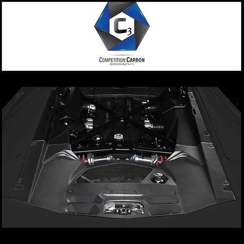 C3 Carbon Lamborghini Aventador LP700 Carbon Fiber Engine Bay Rear Cover