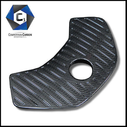 C3 Carbon McLaren MP4-12C/650S Carbon Fiber Coolant Tank Cover (Grooved)