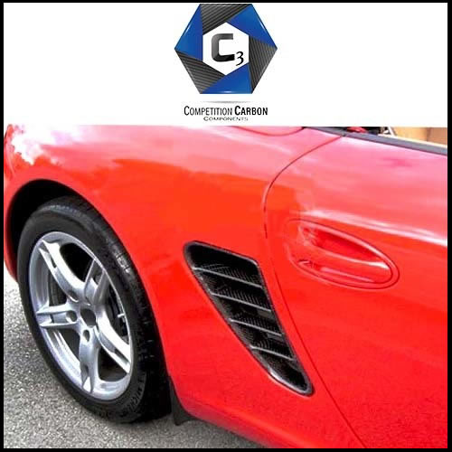 C3 Carbon Porsche 987 Boxster/Cayman Carbon Fiber Intakes