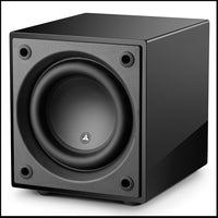 JL AUDIO Dominion™ d108-GLOSS: 8-inch (200 mm) Powered Subwoofer, Black Gloss Finish