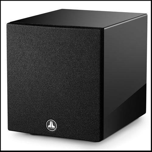 JL AUDIO Dominion™ d108-GLOSS: 8-inch (200 mm) Powered Subwoofer, Black Gloss Finish