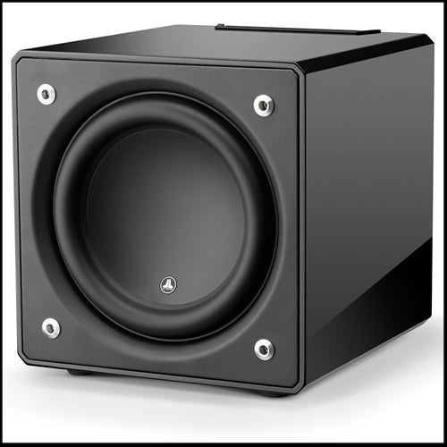 JL AUDIO E-Sub e112-GLOSS: 12-inch (300 mm) Powered Subwoofer, Black Gloss Finish