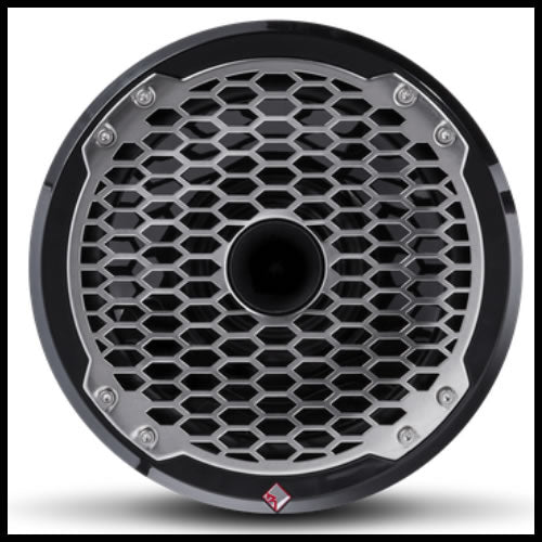 Punch Marine 8" Full Range Speaker w/ Horn Tweeter - Black Audio Design