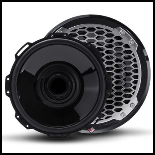 Punch Marine 8" Full Range Speaker w/ Horn Tweeter - Black Audio Design