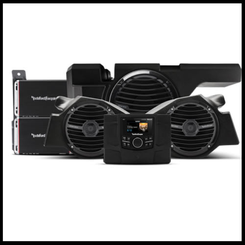 600 Watt stereo, front speaker and subwoofer kit for select Polaris® RZR® models  RZR-STAGE3