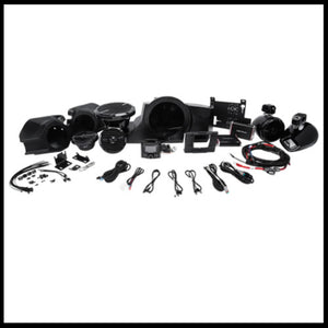 600 Watt stereo, front and rear speaker, and subwoofer kit for select Polaris® RZR® models  RZR-STAGE4