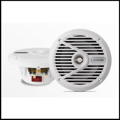 Altoparlante Coassiale Alpine SPS-M601W - 16.5 Cm, 2 Vie, Colore Bianco, Per Uso Nautico (marine)